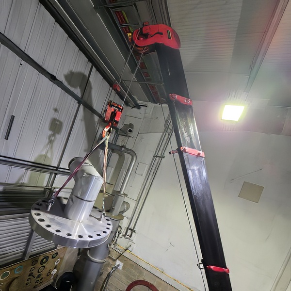 heavy lifting with a small crane